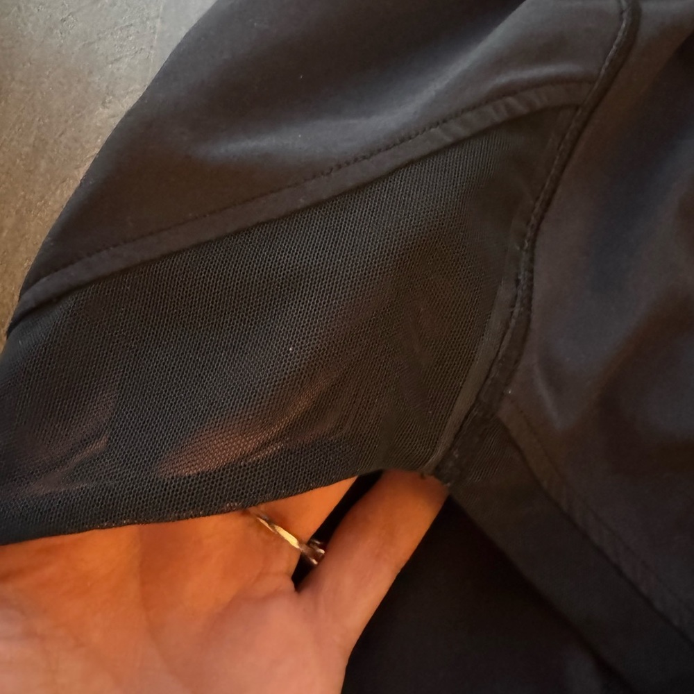 Lululemon black lined running shorts, 2.5in - Picture 3 of 5